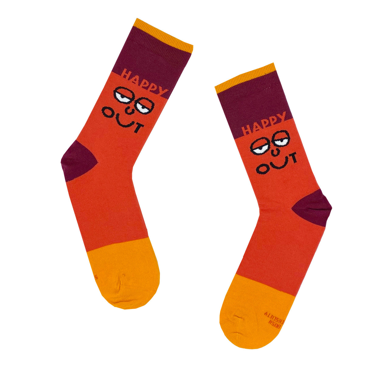 Happy Out Faceen Socks – Irish Socksciety