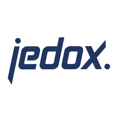 Logo with the text 'jedox' in blue font on a white background.