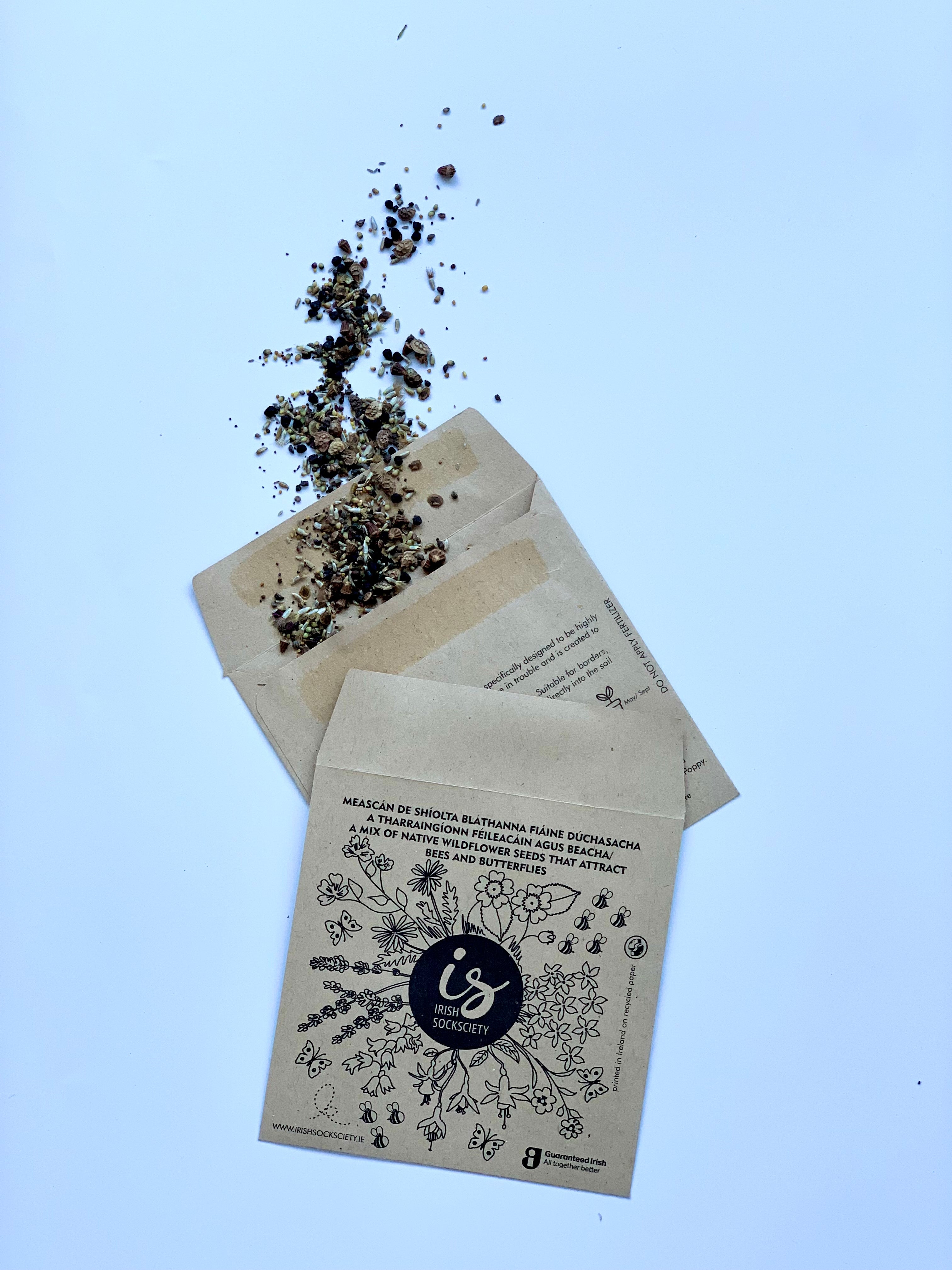 irish wildflower seeds Socks of Nature + Free Mix of Native Wildflowers Seeds – Irish Socksciety
